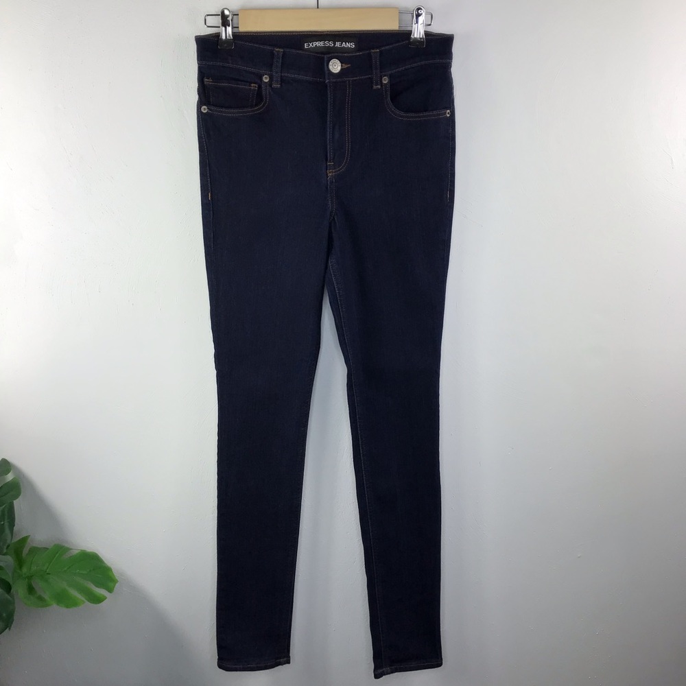 Express Dark Wash Legging High Rise Skinny Jeans Jegging Size 6R